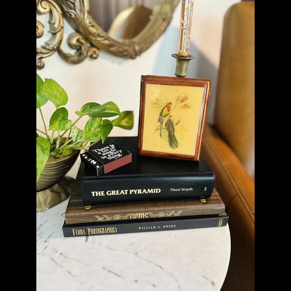 Retro Wooden Plaque with Parrots - Picture 5 of 5